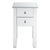 Modern and Contemporary Mirrored 2-Drawers Nightstand Bedside Table Silver Night Table Side Table