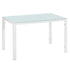 Modern simple Assembled Tempered Glass & Iron Dinner Garden Yard Coffee Table Home Furniture