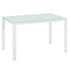 Modern simple Assembled Tempered Glass & Iron Dinner Garden Yard Coffee Table Home Furniture