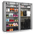 Multi Layer Shoe Rack Double Rows 9 Lattices Combination Style Shoe Cabinet Shelf Storage Organizer Holder Space Saving