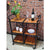 Multi-function Cart Iron And Wood Foldable Storage Shelf Industrial Style Food Sundries Organizer Home Kitchen Cart With Wheel