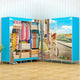 Multi-purpose Non-woven Cloth Wardrobe Fabric Closet Portable Folding Dustproof Waterproof Clothing Storage Cabinet Furniture