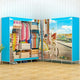 Multi-purpose Non-woven Cloth Wardrobe Fabric Closet Portable Folding Dustproof Waterproof Clothing Storage Cabinet Furniture
