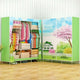 Multi-purpose Non-woven Cloth Wardrobe Fabric Closet Portable Folding Dustproof Waterproof Clothing Storage Cabinet Furniture