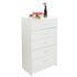 Multiple Finish 5-Drawer night stand Chest White and Espresso , durable in use Easy to assemble,bedroom furniture, edside table.