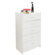 Multiple Finish 5-Drawer night stand Chest White and Espresso , durable in use Easy to assemble,bedroom furniture, edside table.