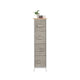 Narrow Dresser, Vertical Storage Unit With 4 Fabric Drawers Metal Frame Slim Storage Tower For Living Room Kitchen Small Space