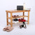 Natural Bamboo Stool Shoe Cabinet Entryway Shoe Rack Garden Foot Stool Storage Shelf Bench Stool Simple Style Hallway Furniture