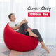 Nesloth Lazy BeanBag Sofas Cover Chairs without Filler Velvet Lounger Seat Bean Bag Pouf Puff Couch Tatami Living Room 3 Sizes