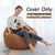 Nesloth Lazy BeanBag Sofas Cover Chairs without Filler Velvet Lounger Seat Bean Bag Pouf Puff Couch Tatami Living Room 3 Sizes