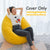 Nesloth Lazy BeanBag Sofas Cover Chairs without Filler Velvet Lounger Seat Bean Bag Pouf Puff Couch Tatami Living Room 3 Sizes