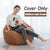 Nesloth Lazy BeanBag Sofas Cover Chairs without Filler Velvet Lounger Seat Bean Bag Pouf Puff Couch Tatami Living Room 3 Sizes