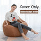 Nesloth Lazy BeanBag Sofas Cover Chairs without Filler Velvet Lounger Seat Bean Bag Pouf Puff Couch Tatami Living Room 3 Sizes