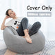 Nesloth Lazy BeanBag Sofas Cover Chairs without Filler Velvet Lounger Seat Bean Bag Pouf Puff Couch Tatami Living Room 3 Sizes