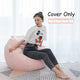 Nesloth Lazy BeanBag Sofas Cover Chairs without Filler Velvet Lounger Seat Bean Bag Pouf Puff Couch Tatami Living Room 3 Sizes
