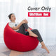 Nesloth Lazy BeanBag Sofas Cover Chairs without Filler Velvet Lounger Seat Bean Bag Pouf Puff Couch Tatami Living Room 3 Sizes