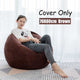 Nesloth Lazy BeanBag Sofas Cover Chairs without Filler Velvet Lounger Seat Bean Bag Pouf Puff Couch Tatami Living Room 3 Sizes
