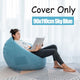 Nesloth Lazy BeanBag Sofas Cover Chairs without Filler Velvet Lounger Seat Bean Bag Pouf Puff Couch Tatami Living Room 3 Sizes