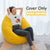 Nesloth Lazy BeanBag Sofas Cover Chairs without Filler Velvet Lounger Seat Bean Bag Pouf Puff Couch Tatami Living Room 3 Sizes