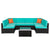 New Arrival 7pcs Fashion Rattan Sofa Furniture Set Fashion Sofa Set For Summer