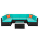 New Arrival 7pcs Fashion Rattan Sofa Furniture Set Fashion Sofa Set For Summer