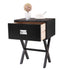 New Sofa Coffee Black Color End Table Side Tables Small Nightstand with/drawer Simple Business Durable Sturdy Nightstand JJ0009