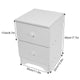 Nightstand Assemble Storage Cabinet Bedroom Bedside Locker Double Drawer bedroom furniture muebles de dormitorio Ship from USA
