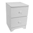 Nightstand Assemble Storage Cabinet Bedroom Bedside Locker Double Drawer bedroom furniture muebles de dormitorio Ship from USA