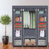 Non-woven Cloth Large Capacity Wardrobe Folding Portable DIY Wardrobe Clothes Storage Cabinet Closet Home Furniture