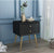 Nordic Bedside Table 1/2 Drawer  Bedroom Solid Wood Storage Iron Locker Light Luxury Small Cabinet Bedside Cabinet