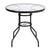 Outdoor Dining Table Square / Round Toughened Glass Table Yard Garden Glass Coffee Leisure Table