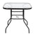 Outdoor Dining Table Square / Round Toughened Glass Table Yard Garden Glass Table for home