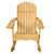 Outdoor Yellow Rocking Chair Garden Furniture High Quality Modern Solid Fir Rocking Chair with Wide Armrests HW50297