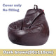 PU Leather BeanBag Sofas Cover Chairs without Filler Linen Lounger Seat Bean Bag Puff asiento Couch Tatami Living Room Furniture