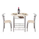 PVC Breakfast Table Chairs Modern Minimalist Home Dining Table and Chairs High Quality Natural Chairs set