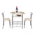 PVC Breakfast Table (One Table and Two Chairs) Black For Living Room Garden Kitchen Table Chairs Furniture