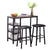 PVC Wood Grain Three-Layer Frame Couple Bar Table Soft Bag Bar Stool  Fashion Furniture for Home Bar Coffea Store