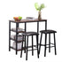 PVC Wood Grain Three-Layer Frame Couple Bar Table Soft Bag Bar Stool  Fashion Furniture for Home Bar Coffea Store