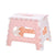 Plastic folding stool Portable Multi Purpose Foldable travel Train Outdoor  Sturdy Step Stool Home Kitchen Garage Blue/Pink @25