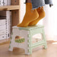 Plastic folding stool Portable Multi Purpose Foldable travel Train Outdoor  Sturdy Step Stool Home Kitchen Garage Blue/Pink @25