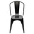 Portable 4pcs Red Steel Backrest Chairs Home Garden Lounge Furniture Kit for Cafe Gatherings Dining Stool Dropshipping
