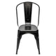 Portable 4pcs Red Steel Backrest Chairs Home Garden Lounge Furniture Kit for Cafe Gatherings Dining Stool Dropshipping