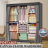 Portable Closet Wardrobe Clothes Rack Dustproof Cover Storage Organizer Holder