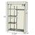 Portable Wardrobe with Zipper Cloth Cabinet Closet Storage Organizer Non-woven Clothes Rack Dustproof DIY Home Bedroom Furniture