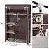 Portable Wardrobe with Zipper Cloth Cabinet Closet Storage Organizer Non-woven Clothes Rack Dustproof DIY Home Bedroom Furniture