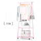Removable Bedroom Hanging Clothes Rack with Wheels Floor Standing Coat Rack Multi-function Modern Triangle Coat Wardrobe Hanger