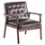 Retro Modern Armchair Leather Upholstery Accent Chairs Living Room Single Sofa Chair For Room SKU61629734