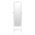 Retro PVC Wood Grain Coating Whole Body Mirror Decoration Storage Dressing Mirror Jewelry Mirror Cabinet White