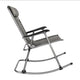 Rocking Chair Leisure Chair for Living Room Gray Perfect for backyard,   easily be carried and stored , outdoor furniture .