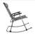 Rocking Chair Leisure Chair for Living Room Gray Perfect for backyard,   easily be carried and stored , outdoor furniture .